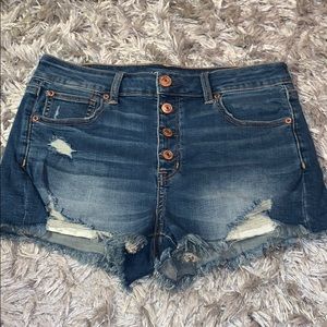 american eagle womens jean shorts